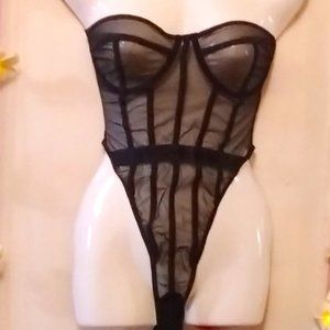 Body Cage (L) Mesh Lingerie Bodysuit - NWOT